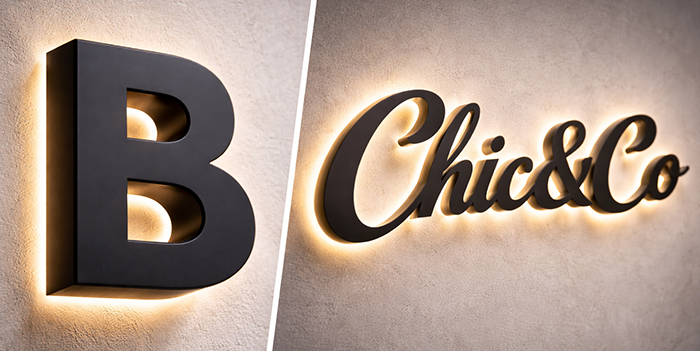 Lettre Rétro-Eclairé